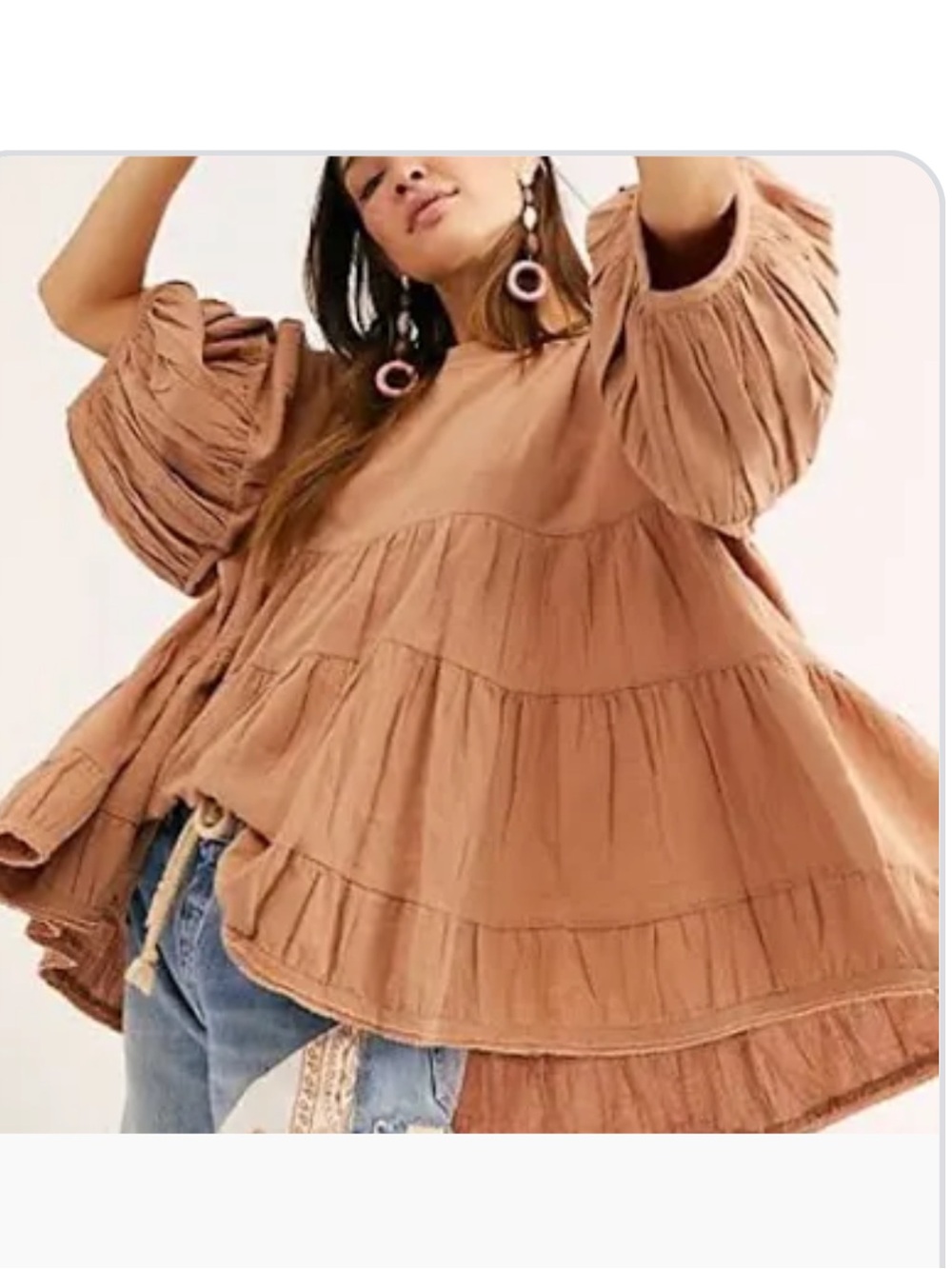 We The Free Gauze Baby Doll Tunic